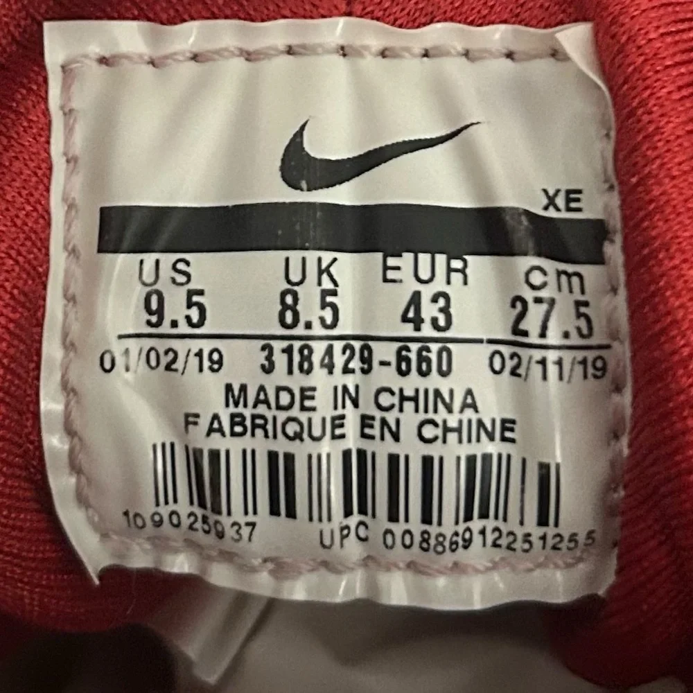 Nike Men’s Air Huarache Run 318429-660 Red Sneakers Size 9.5 - Picture 12 of 12